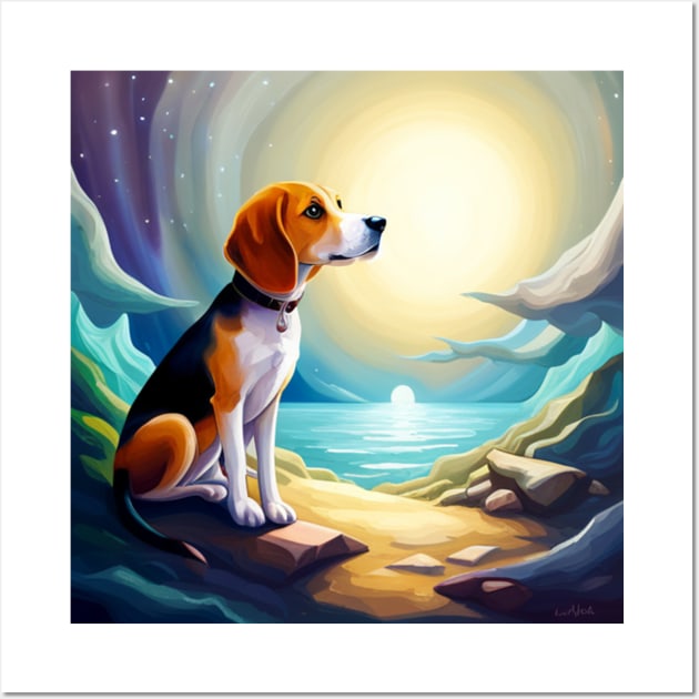 Beagle Dreams Wall Art by KayBeeTees